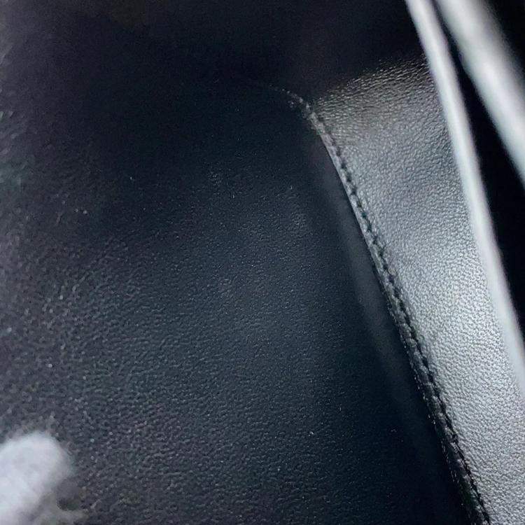 Pre Owned Valentino Garavani Rockstudded Shoulder Bag Silver Patent Leather