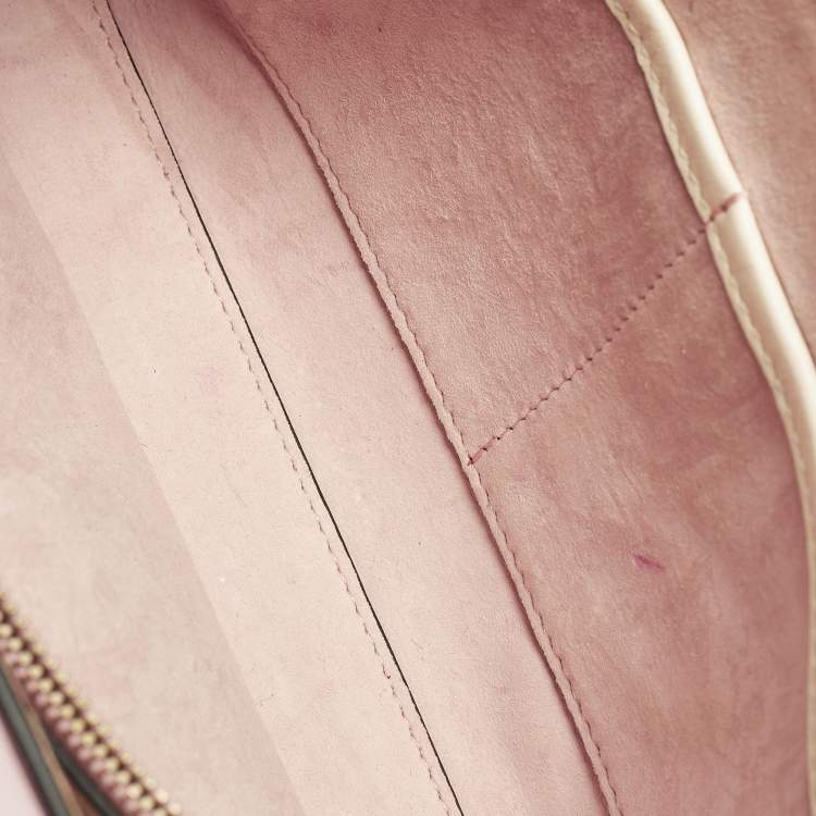 Pre Owned Valentino Rockstud Kimono 1997 Pink Leather Top Handle Bag