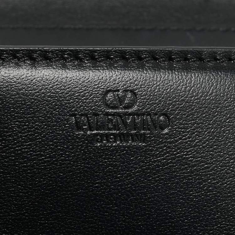 Pre Owned Valentino Loco Black Small Leather Shoulder Bag