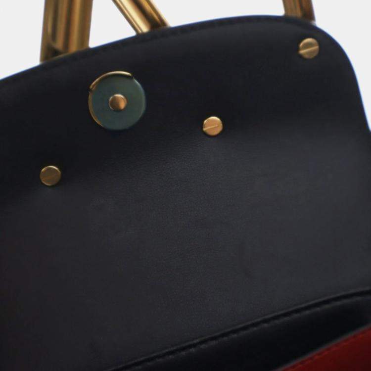 Pre Owned Valentino Small Calfskin Loco Shoulder Bag