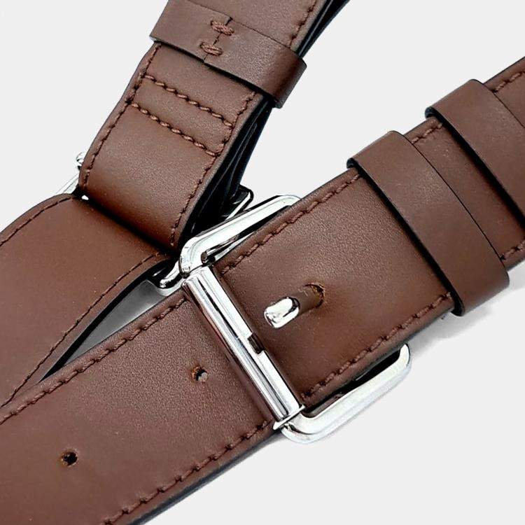 Pre Owned Valentino Brown Leather Belt Bag