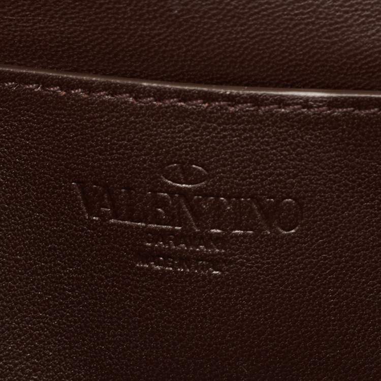 Pre Owned Valentino Vlogo Toile Iconographe Beige/Brown Canvas and Leather Plaque Shoulder Bag