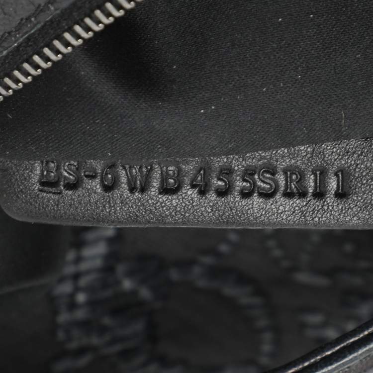 Pre Owned Valentino Bow Black Leather, Nylon and Straw Hobo