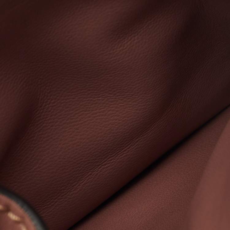 مملوكة مسبقًا Valentino Old Rose Leather Chain Clutch