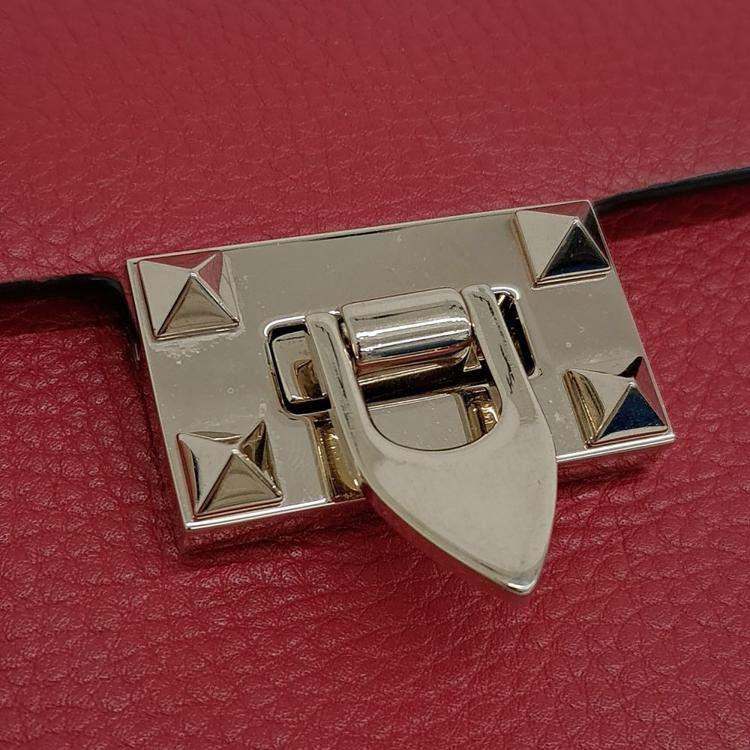 Pre Owned Valentino Red Leather crossbody bag