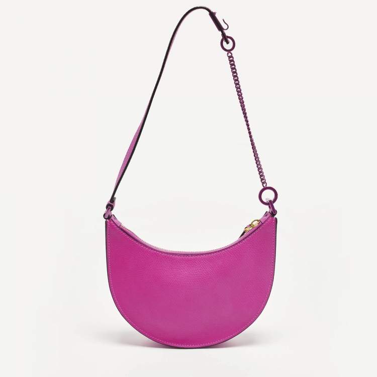 Pre Owned Valentino VLogo Mini Pink Leather Hobo