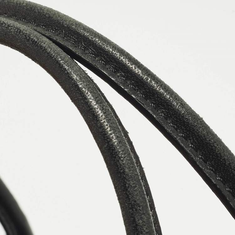 Pre Owned حقيبة يد فالنتينو مشبكة مزينة بالتطريز و جلد أسود مع فيونكة