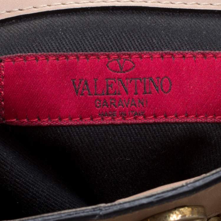 Pre Owned Valentino Beige Exotic Skin and Leather Aphrodite Bow Bag