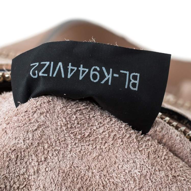 Pre Owned Valentino Beige Leather Rockstud Fringed Tote