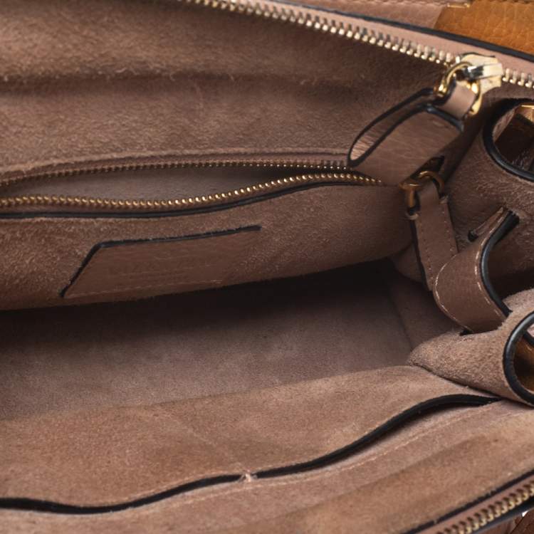 Pre Owned Valentino Beige Leather Mini My Rockstud Tote