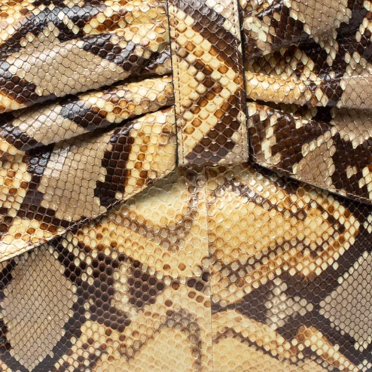 Pre Owned Valentino Multicolor Python Aphrodite Top Handle Bag