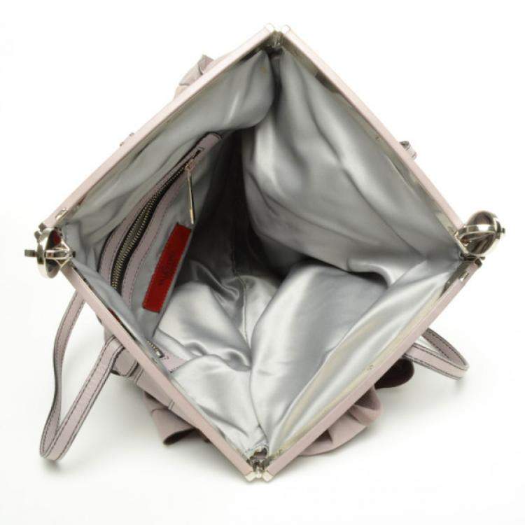 Pre Owned Valentino Vertical Pleated Handbag