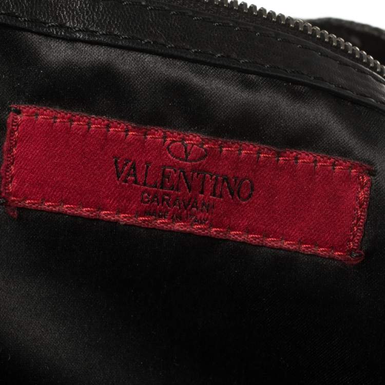 مملوكة مسبقًا Valentino Black Day Lace Large Nuage Bow Hobo