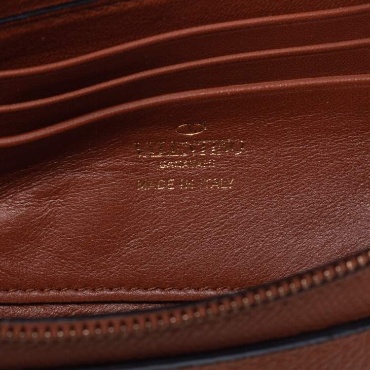 Pre Owned Valentino Tan Leather VLogo Belt Bag