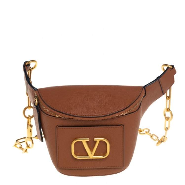 Valentino Tan Leather VLogo Belt Bag Valentino | TLC