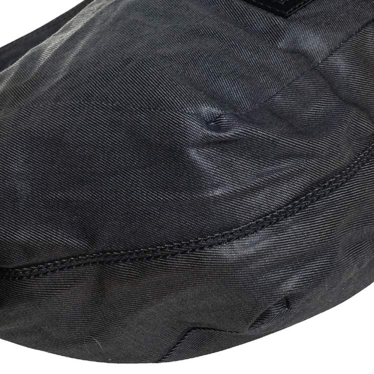 Pre Owned Valentino Black Fabric Nuage Hobo