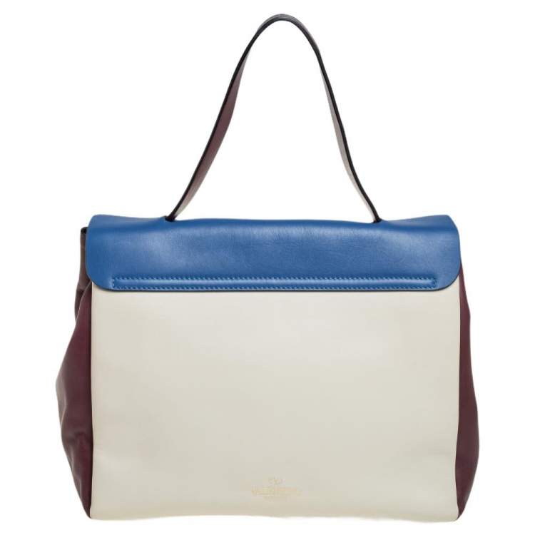 Pre Owned Valentino Tricolor Leather Mime Bag