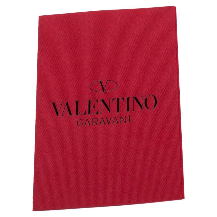 Pre Owned Valentino Red Patent Leather Top Handle Bag