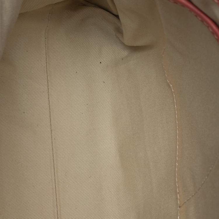 مملوكة مسبقًا Valentino Pink/Beige Leather Aphrodite Bow Top Handle Bag