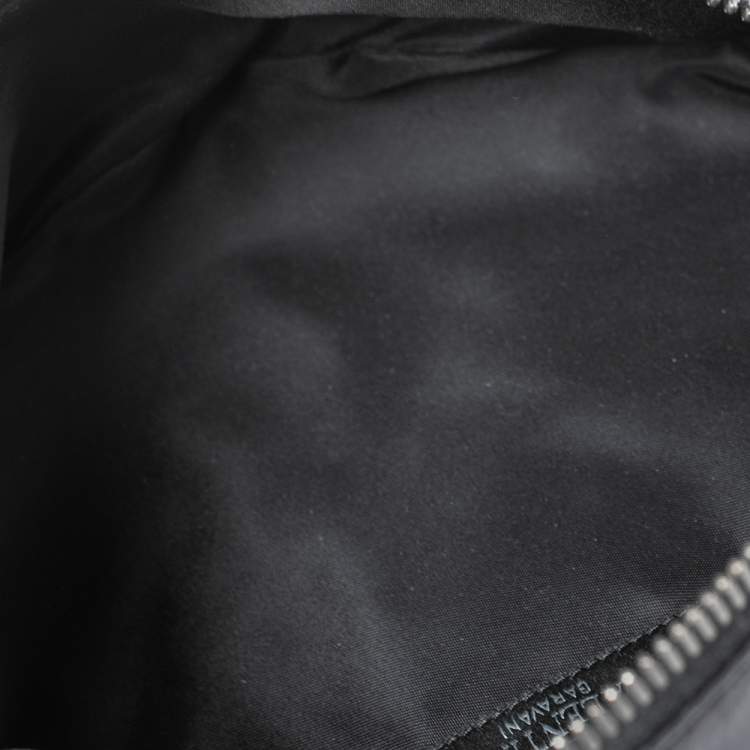 Pre Owned Valentino Black Nylon Rockstud Belt Bag