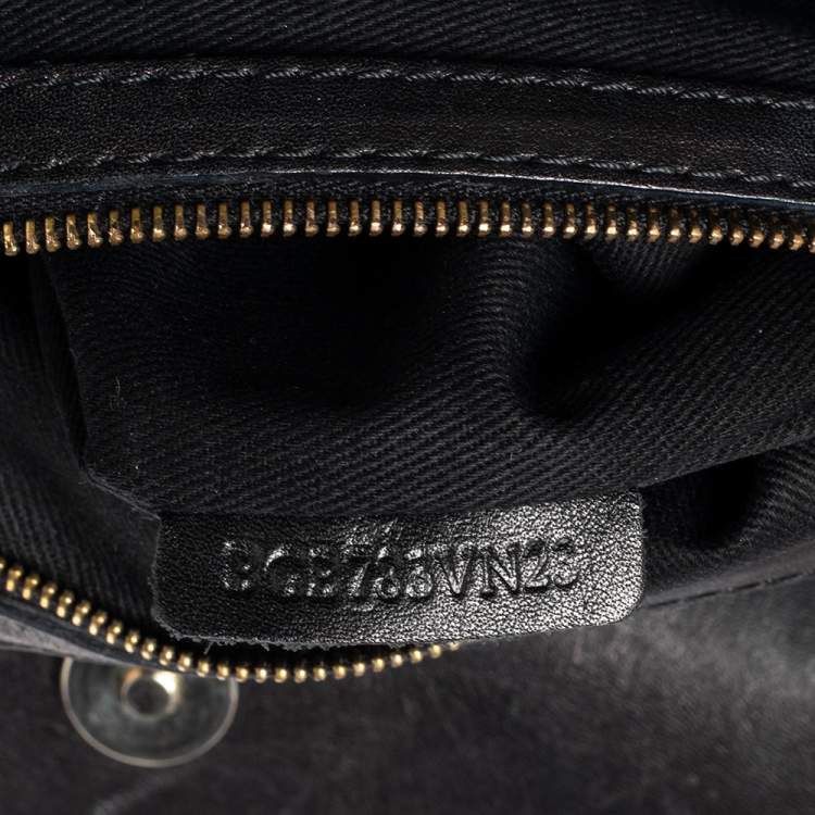 Pre Owned Valentino Black Leather Aphrodite Bow Top Handle Bag