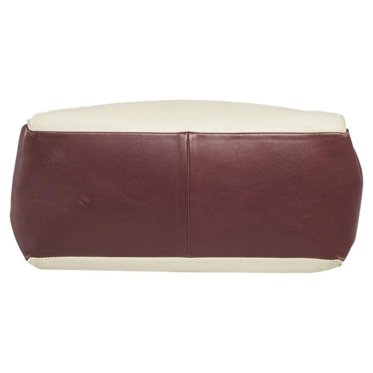 Pre Owned Valentino Multicolor Leather Mime Top Handle Bag