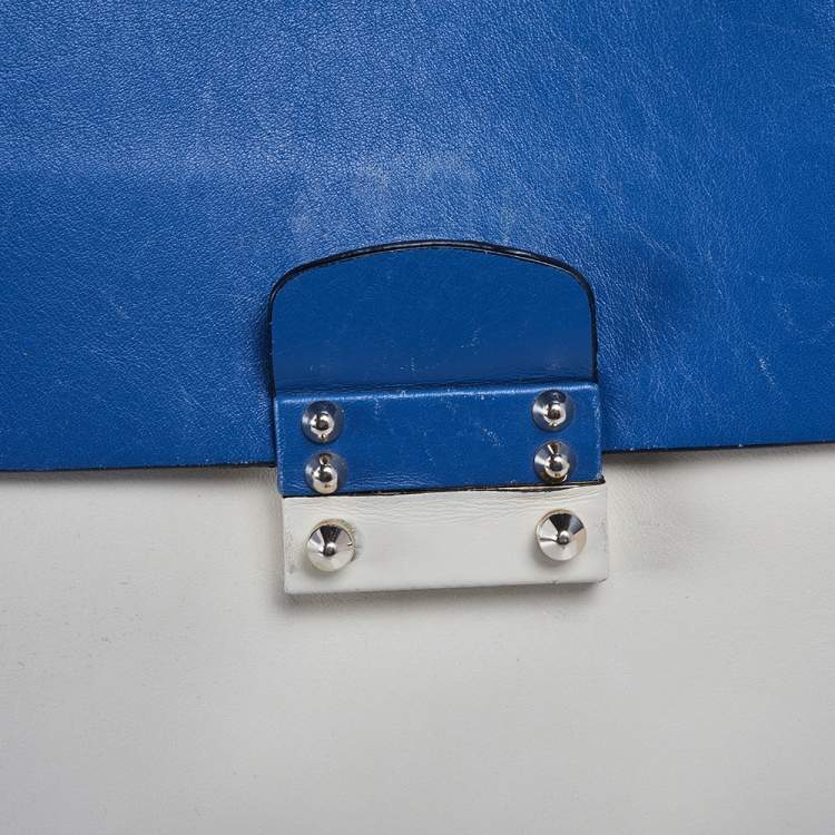 Pre Owned Valentino Multicolor Leather Mime Top Handle Bag