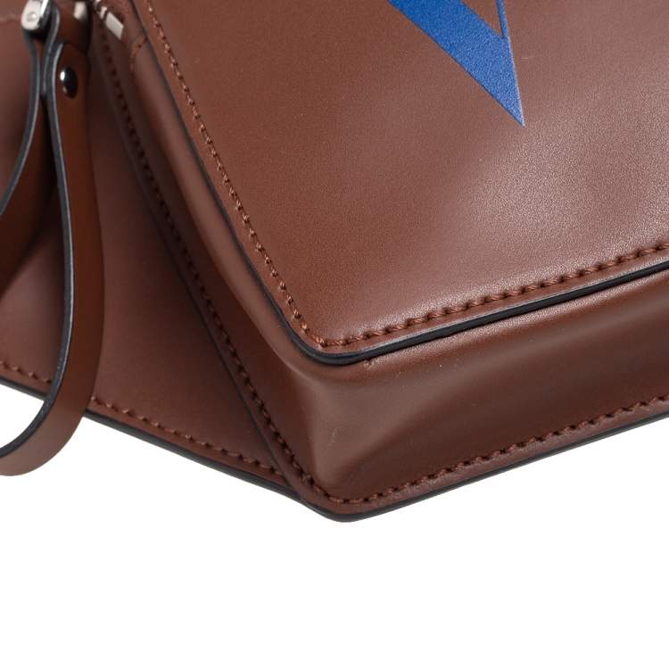 Pre Owned Valentino Brown Leather VLTN Belt Bag