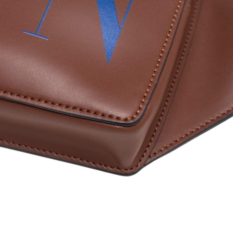 Pre Owned Valentino Brown Leather VLTN Belt Bag