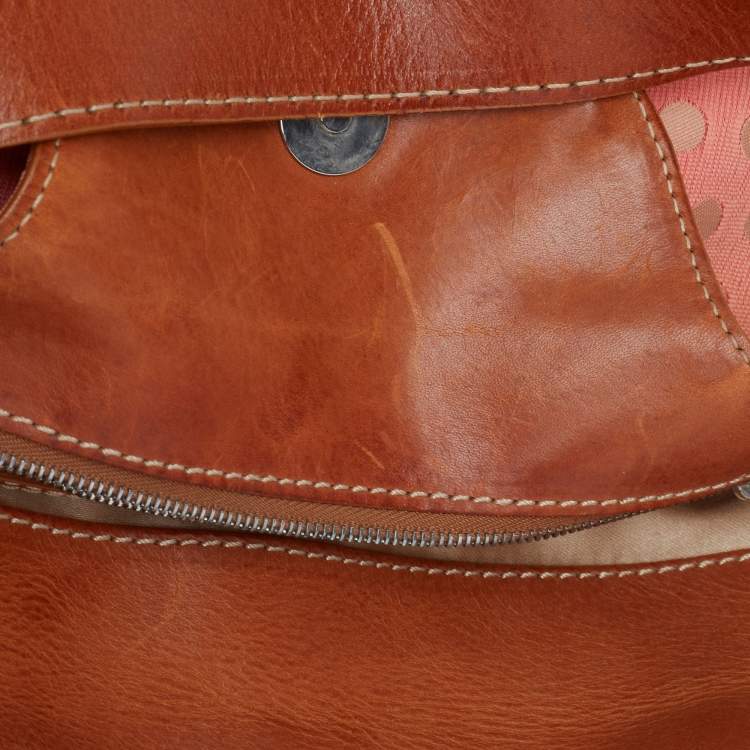 Pre Owned Valentino Multicolor Polka/Floral Embellished Fabric and Leather VLogo Flap Hobo