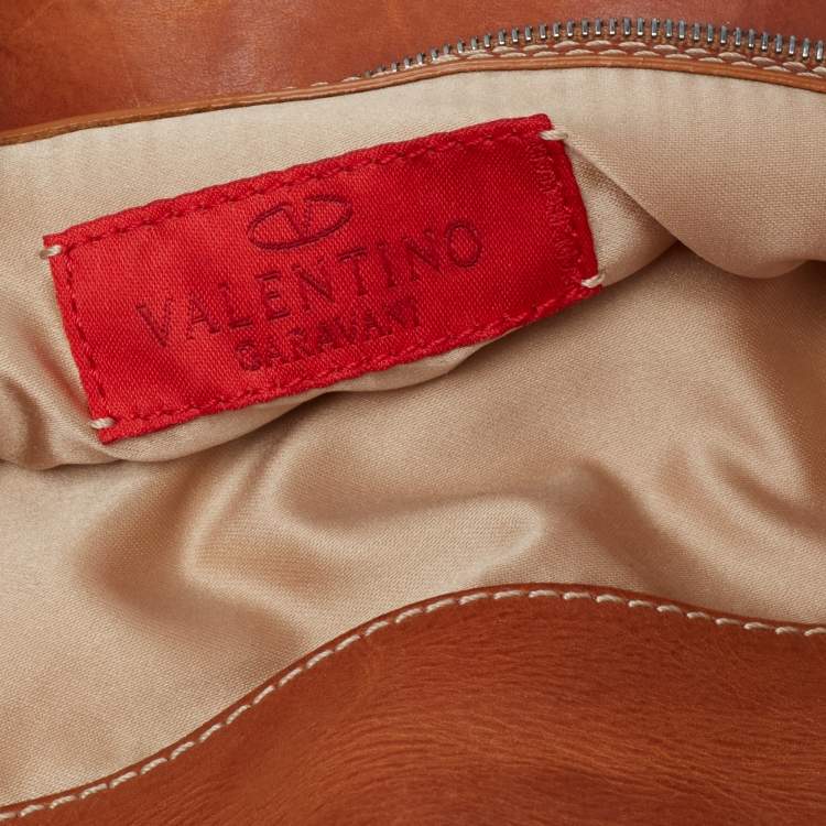 Pre Owned Valentino Multicolor Polka/Floral Embellished Fabric and Leather VLogo Flap Hobo