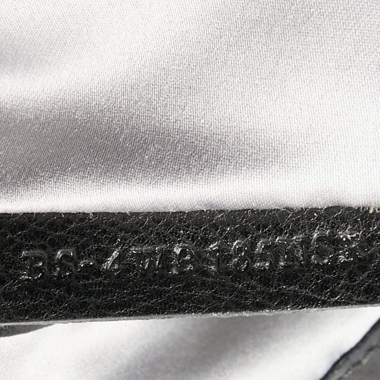 Pre Owned Valentino Black Leather Crystal Embellished Logo Flap Satchel