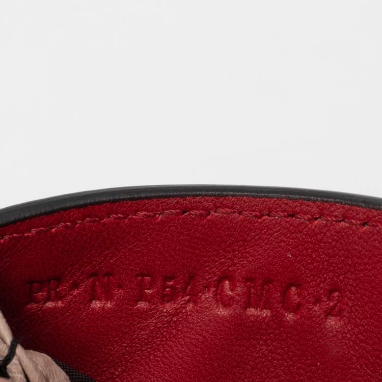 Pre Owned Valentino Gold Patent Leather Rockstud Spike Compact Wallet