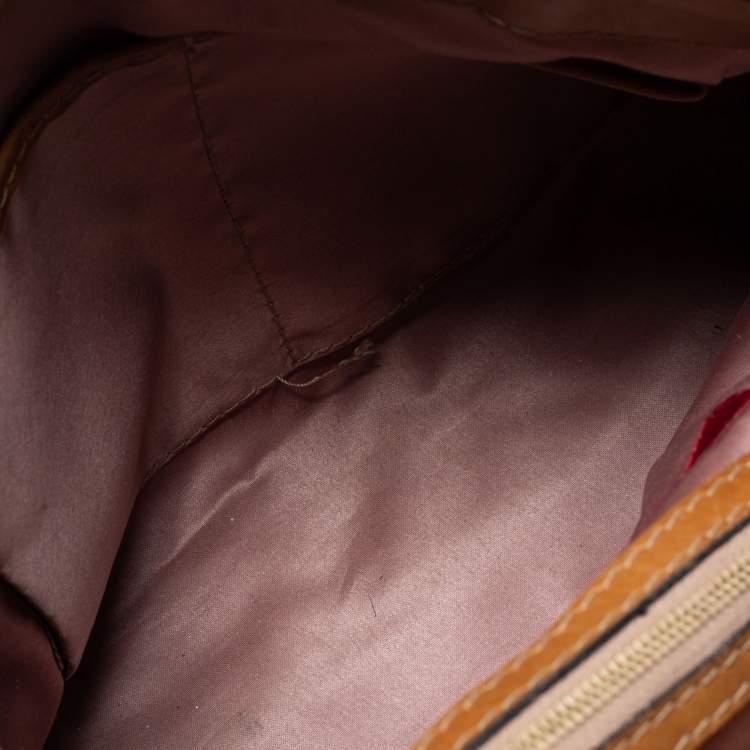 مملوكة مسبقًا Valentino Beige/Brown Suede and Leather Aphrodite Bow Top Handle Bag