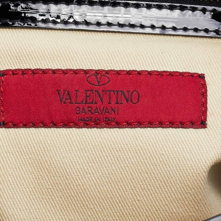 مملوكة مسبقًا Valentino Multicolor Python Print Raffia and Patent Leather Aphrodite Bow Top Handle Bag