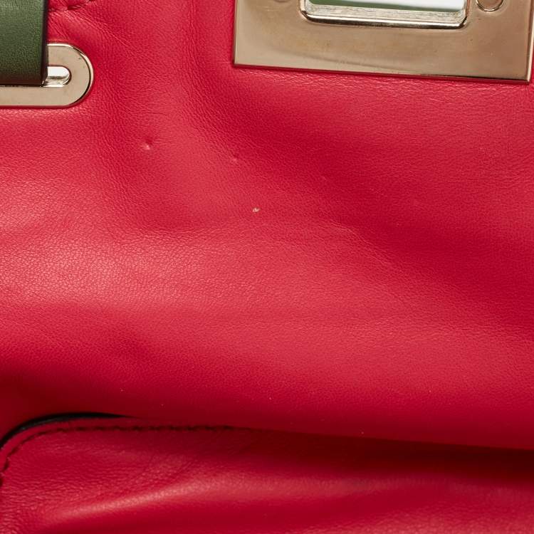 Pre Owned Valentino Multicolor Leather Mini Rockstud Trapeze Tote