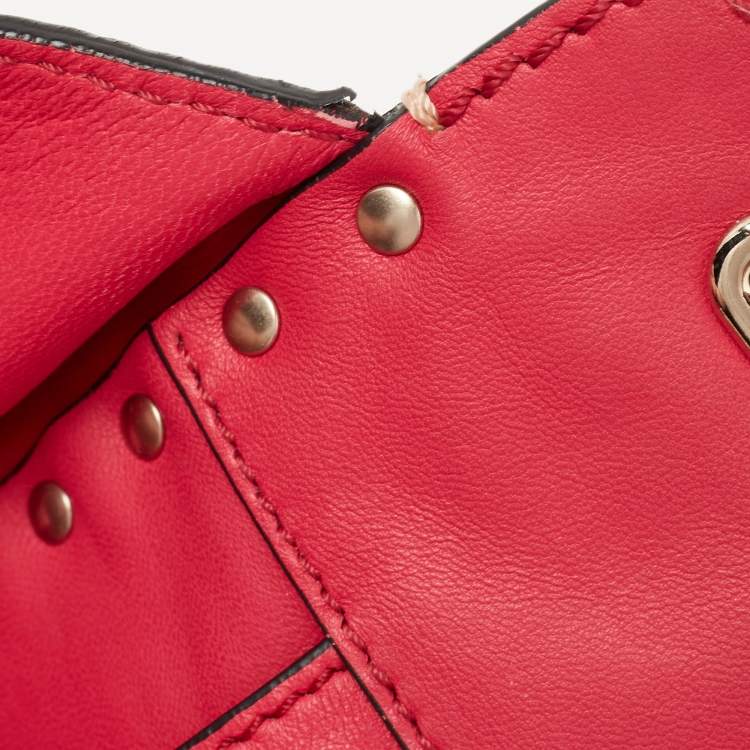 Pre Owned Valentino Multicolor Leather Mini Rockstud Trapeze Tote