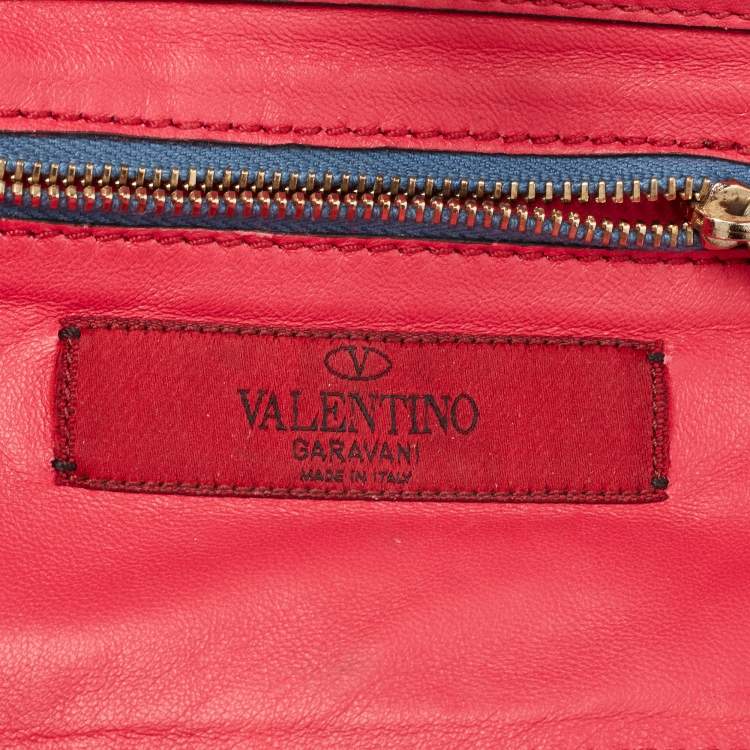 Pre Owned Valentino Multicolor Leather Mini Rockstud Trapeze Tote
