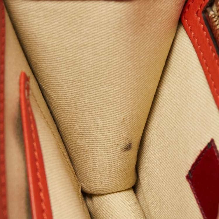 Pre Owned Valentino Multicolor Leather Small Rockstud Glam Lock Flap Bag