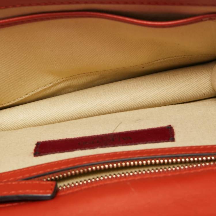 Pre Owned Valentino Multicolor Leather Small Rockstud Glam Lock Flap Bag