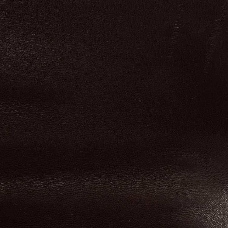 Pre Owned Valentino Burgundy/Pink Leather Medium Rockstud Glam Lock Flap Bag