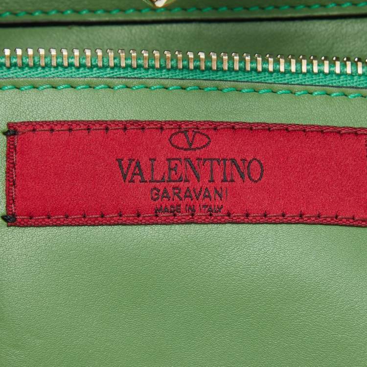 Pre Owned Valentino Multicolor Leather Small Rockstud Trapeze Tote