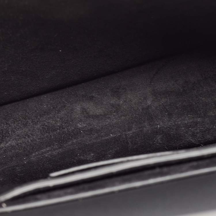 Pre Owned Valentino Black Leather SuperVee Belt Bag
