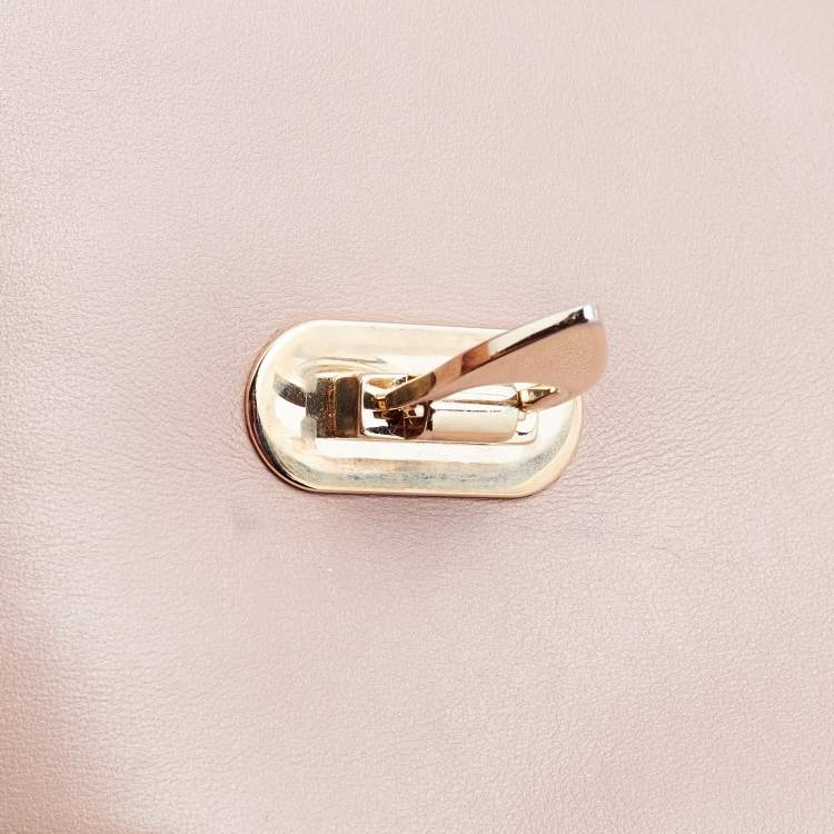 Pre Owned Valentino Pink Leather Small Rockstud Crossbody Bag
