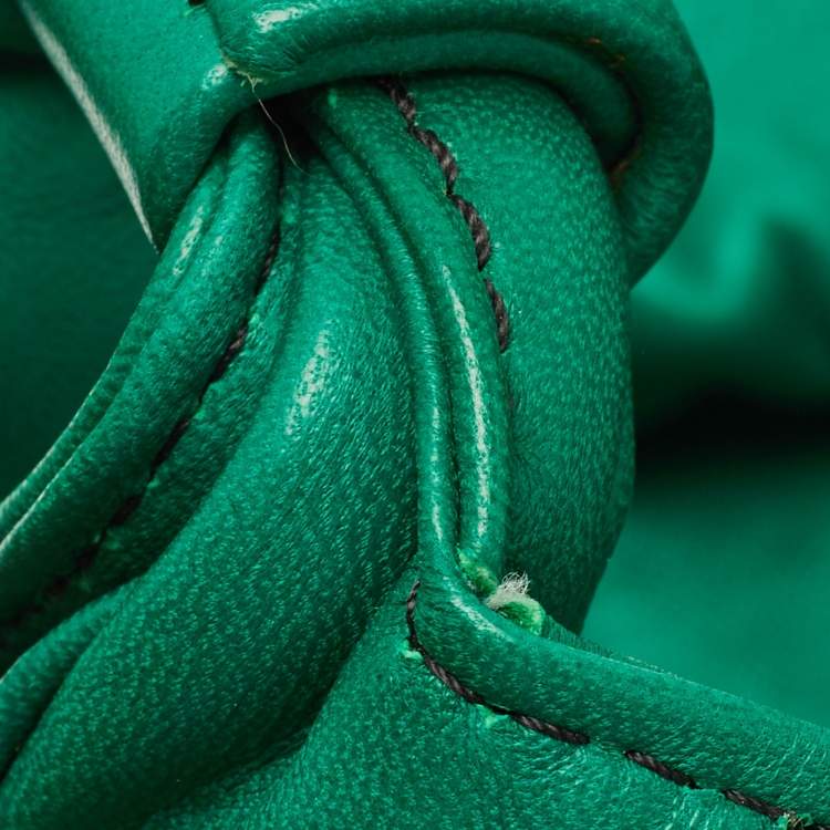 Pre Owned Valentino Green Leather Petale Hobo