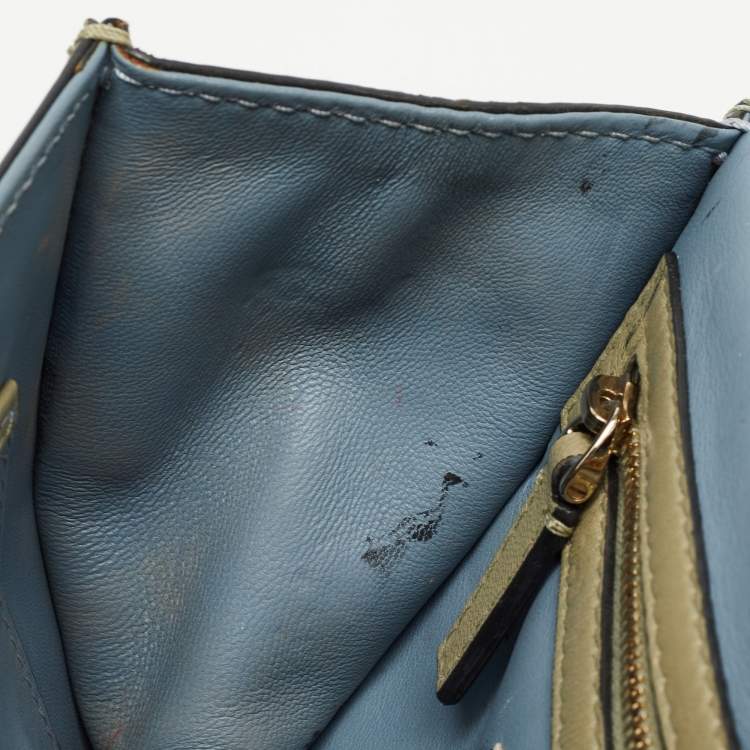 Pre Owned Valentino Multicolor Leather Small Floral Embellished Rockstud Glam Lock Flap Bag