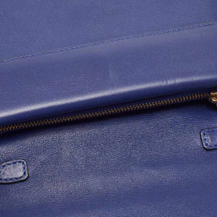 Pre Owned Valentino Blue Leather Rockstud Mini Chain Crossbody Bag 