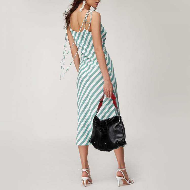 Pre Owned Valentino Black Patent Leather and Coated Canvas Catch Hobo