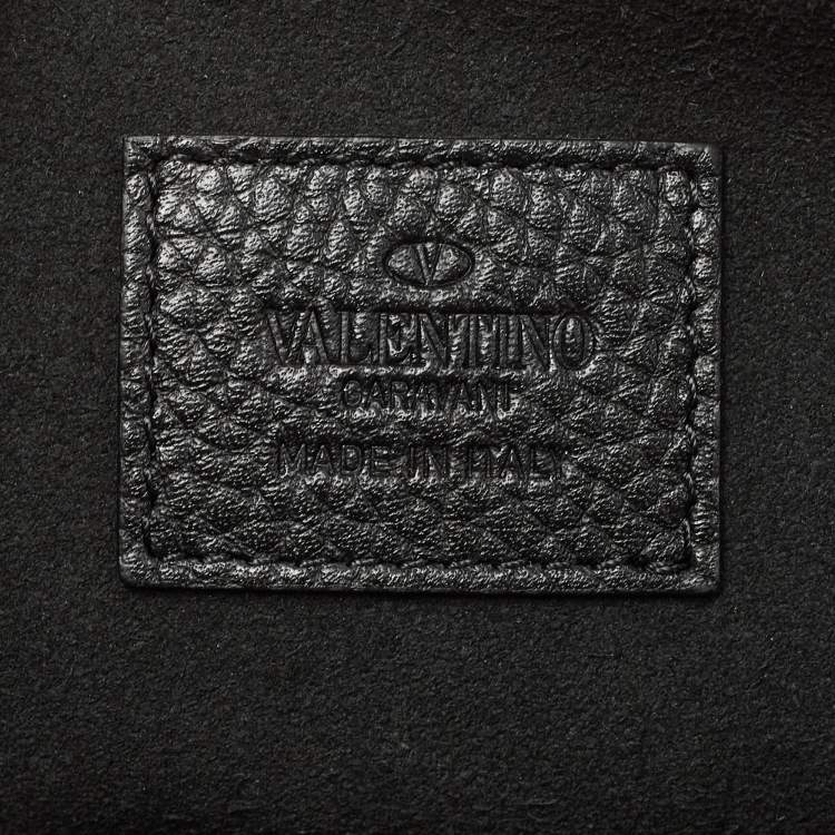 Pre Owned Valentino Black Leather Rockstud Clutch
