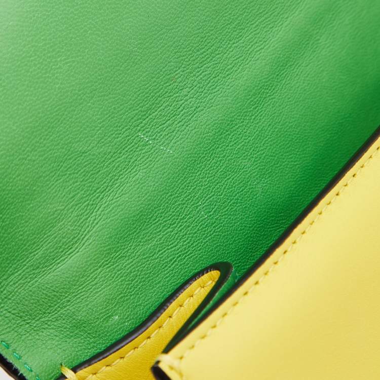 Pre Owned Valentino Multicolor Leather Small Rockstud Glam Lock Flap Bag